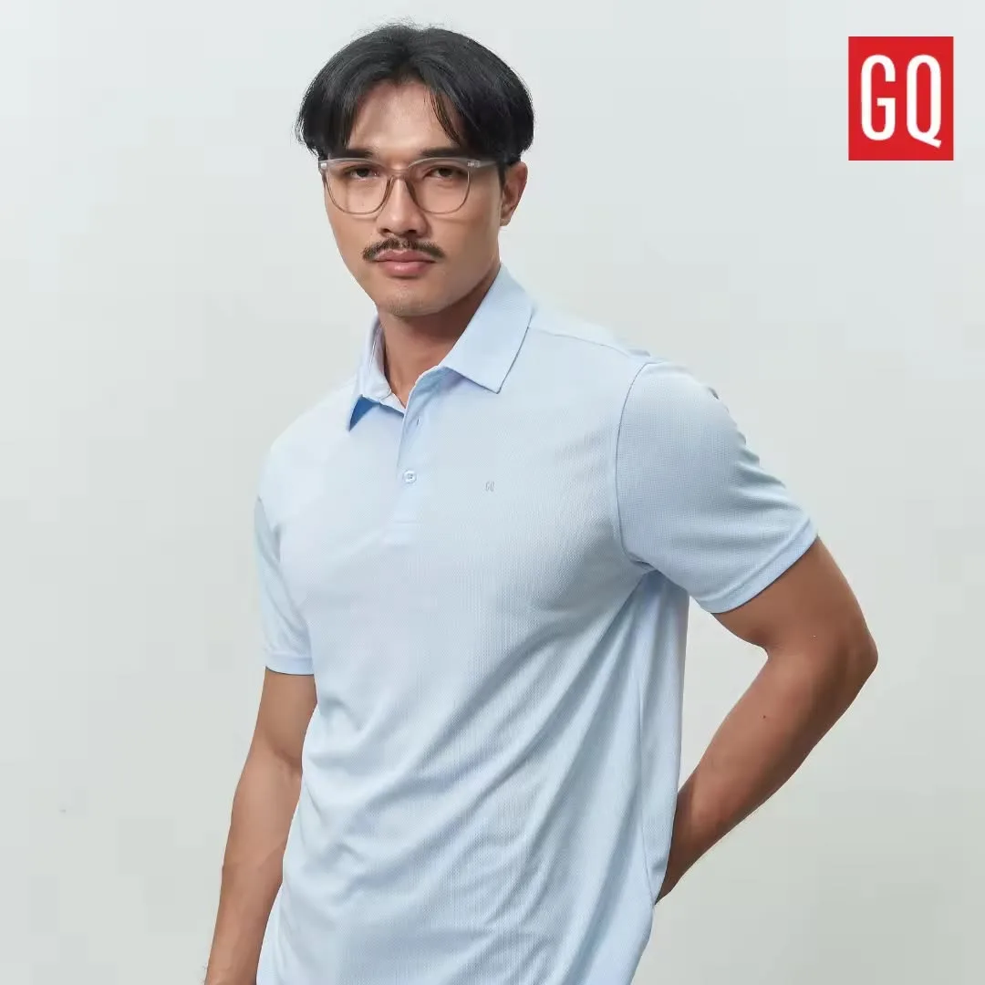 GQ Active Polo shirt - Light Blue M,L